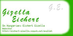 gizella eichert business card